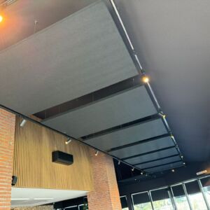 Ceiling soundproofing panels for acoustic absorption