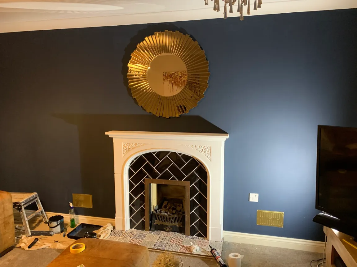 Finished wall soundproofing installation