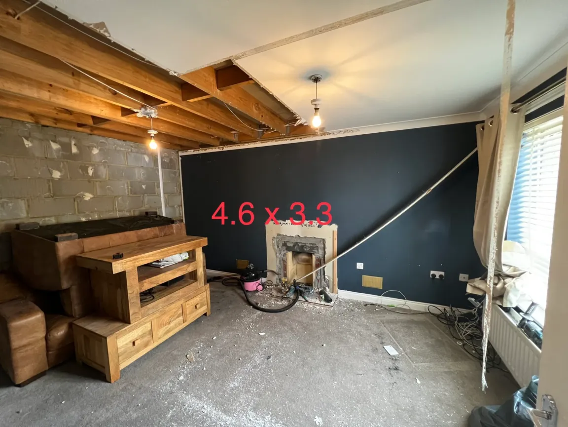 Wall measurements showing how much material is required for wall soundproofing