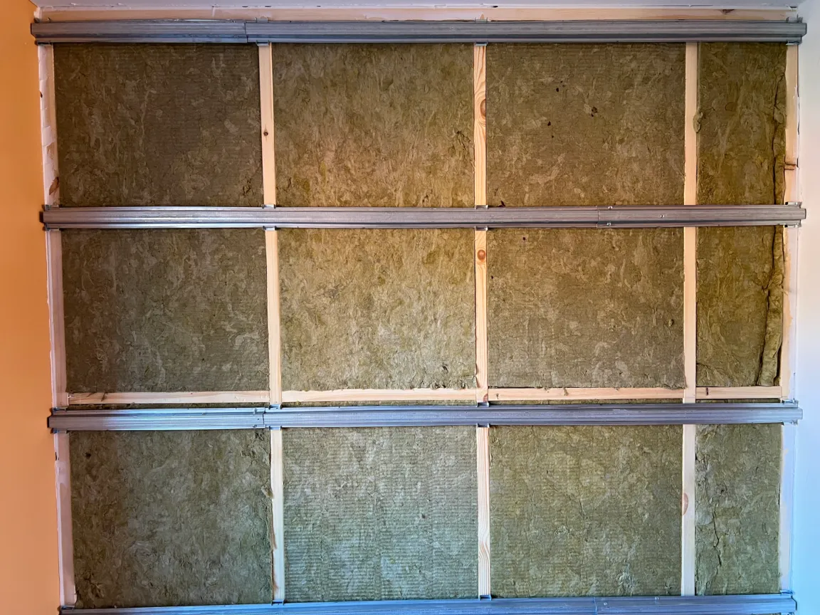 Wall sound proofing installation by Silent Treatment