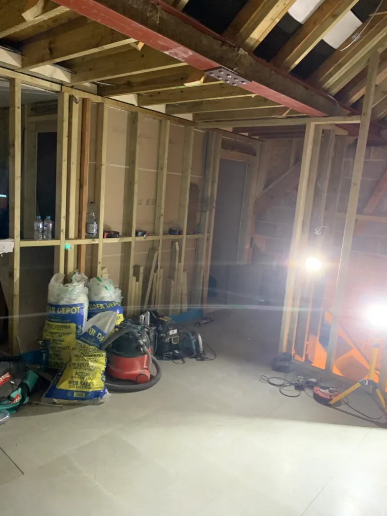 Wall sound proofing installation by Silent Treatment