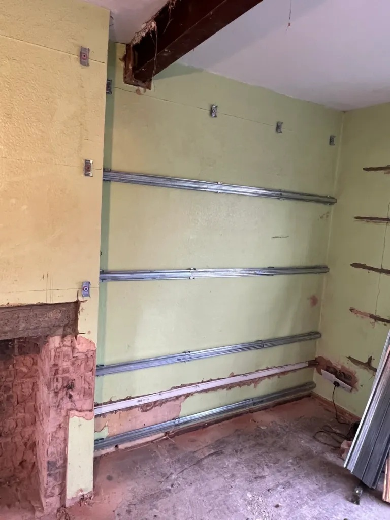 Wall soundproof installation